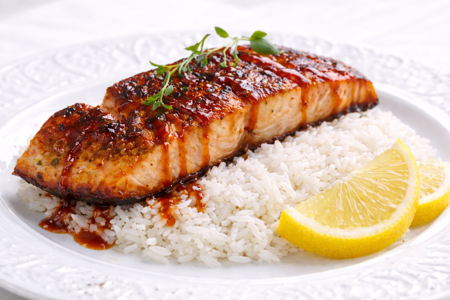 Honey Sriracha Baked Salmon