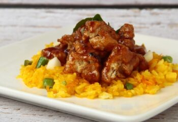 Teriyaki Chicken with Yellow Rice