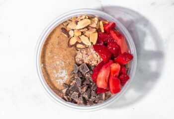 Dark Chocolate Almond Butter Overnight Oats