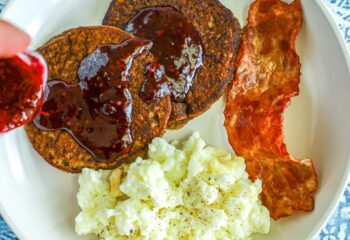 Banana Buckwheat Pancake Plate
