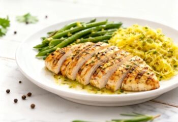 Citrus Herb Chicken Breast with Garlic Green Beans