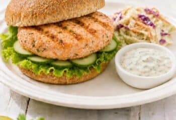 Summer Salmon Burger Summer Salmon Burger